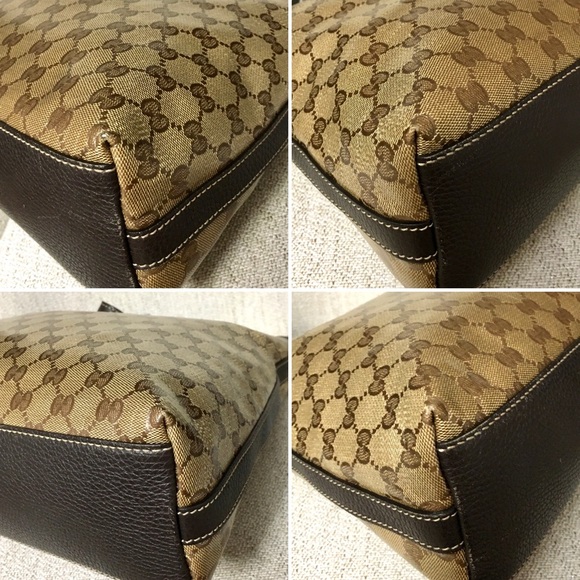 Authentic Gucci hobo bag brown monogram coated canvas - Picture 8 of 15